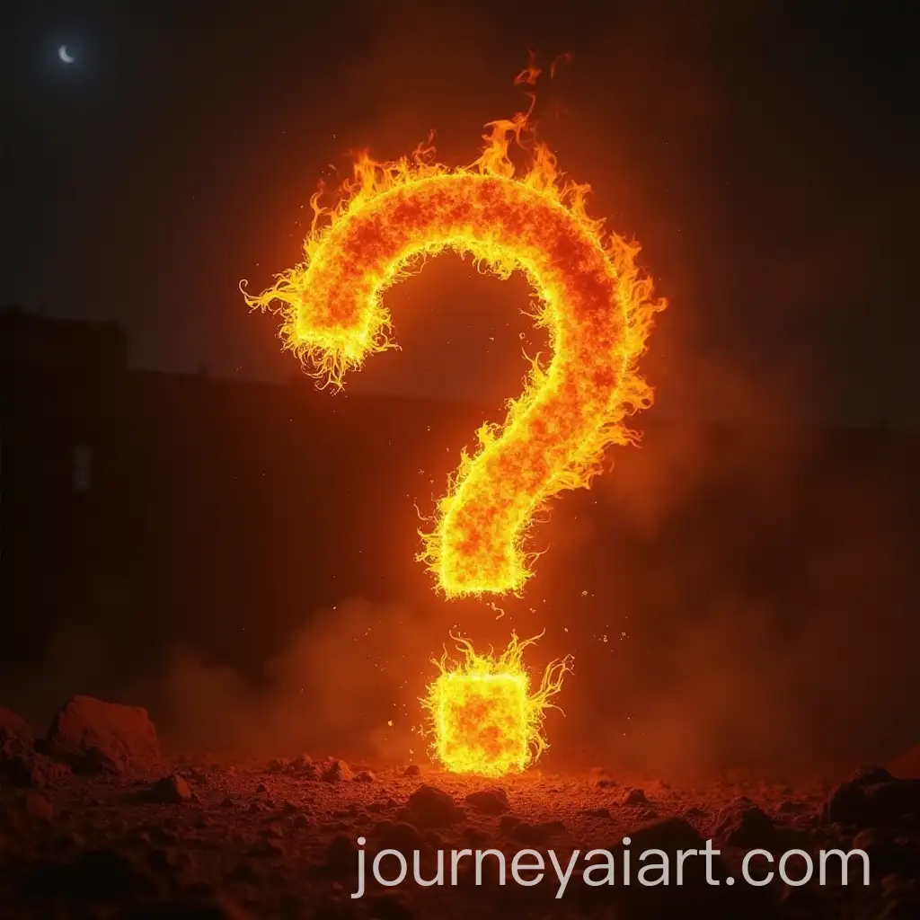 Giant-Angry-Comma-on-Fire-with-Intense-Flames