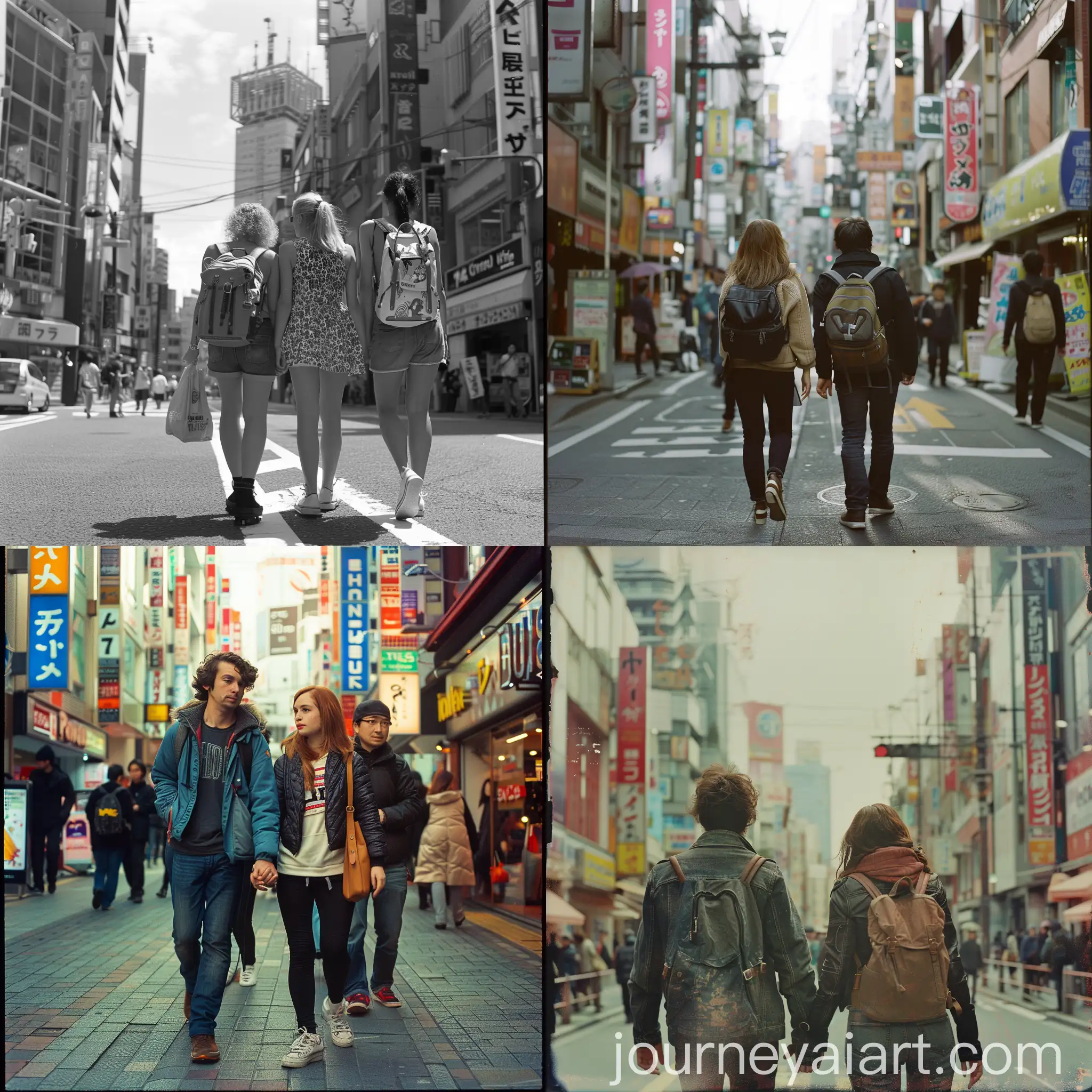 European-Friends-Strolling-through-Shinjuku
