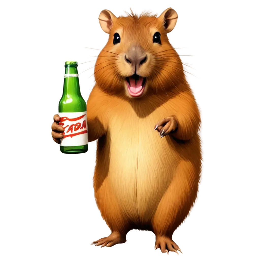 Cute-Capybara-Cartoon-with-Beer-PNG-Image-for-Fun-and-Relaxation