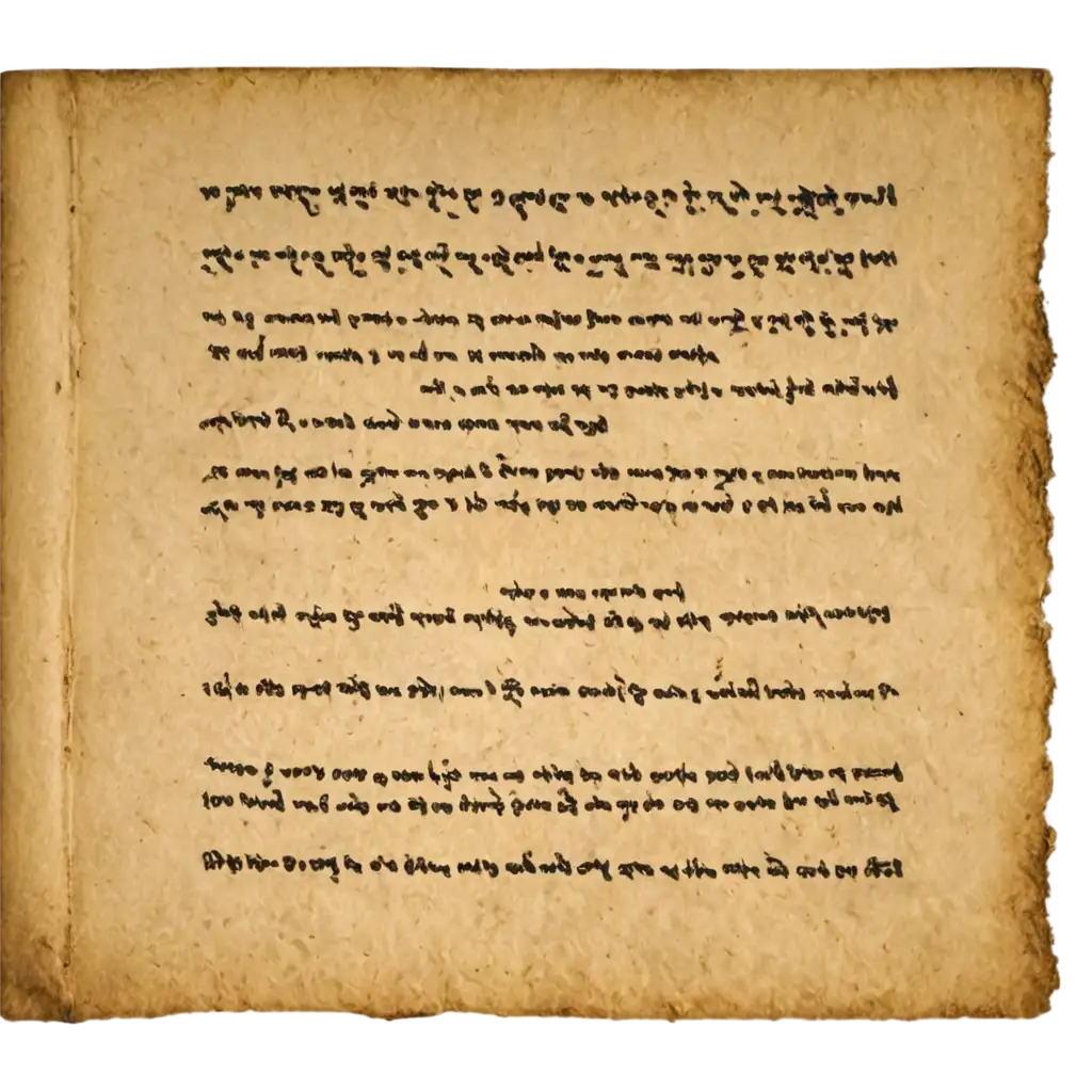 Ancient-Manuscript-with-Faded-Sanskrit-Text-Glowing-in-Candlelight-PNG