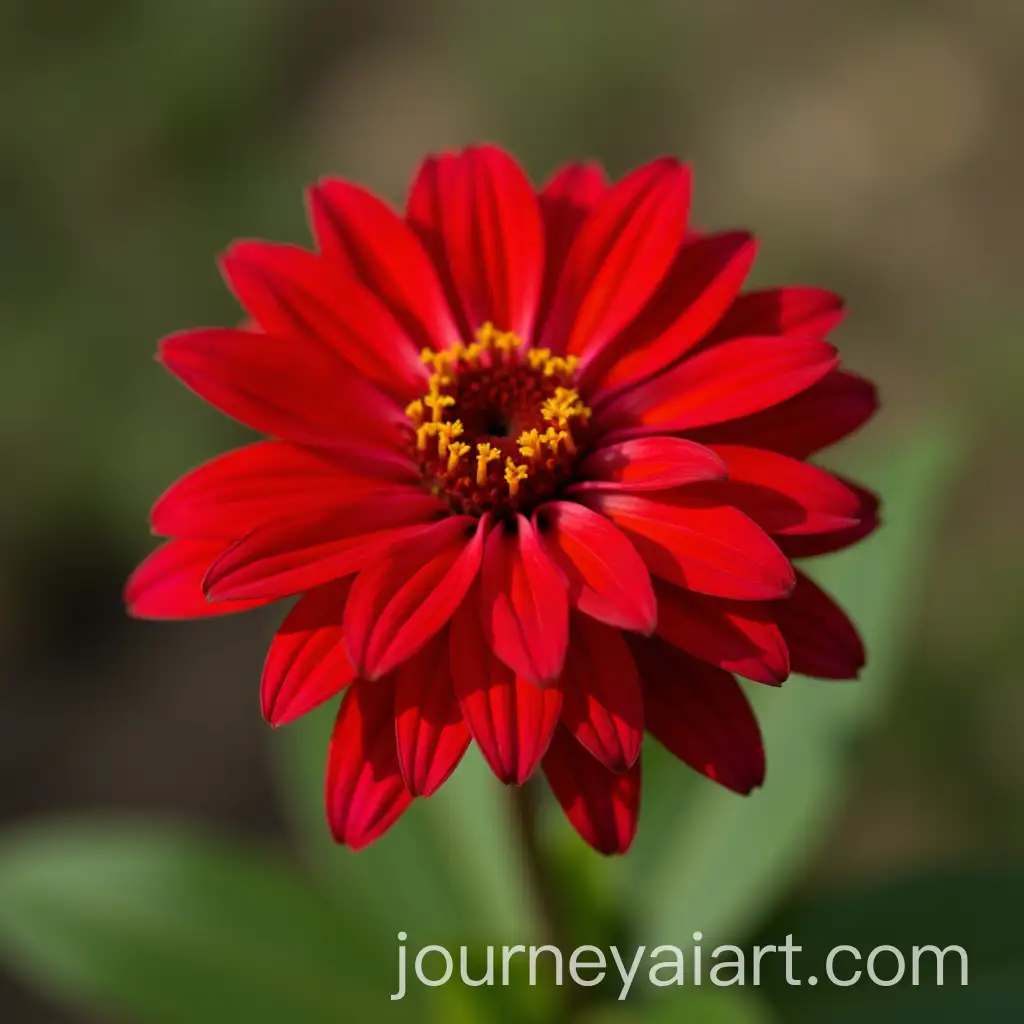 Vibrant-Red-Flower-Blossom-in-Closeup