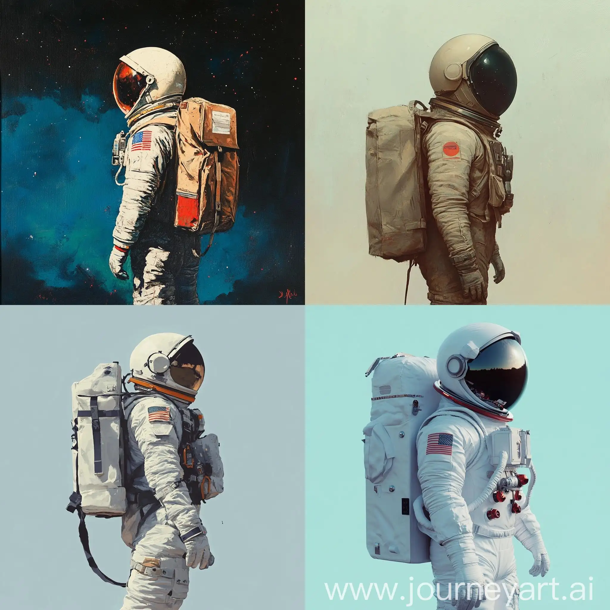 Astronaut-Carrying-School-Bag-in-Space-Exploration