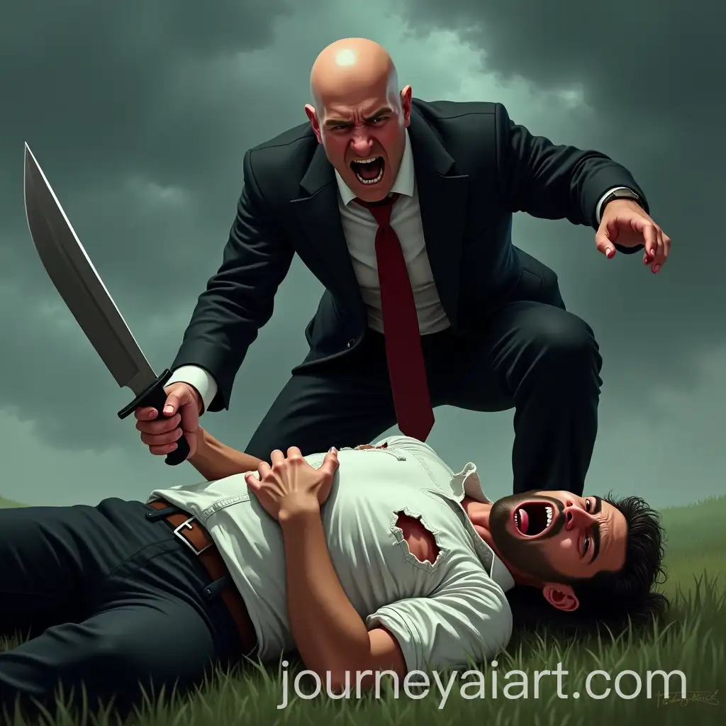Intense-Action-Scene-with-Two-Men-in-Combat-Stormy-Sky-Background