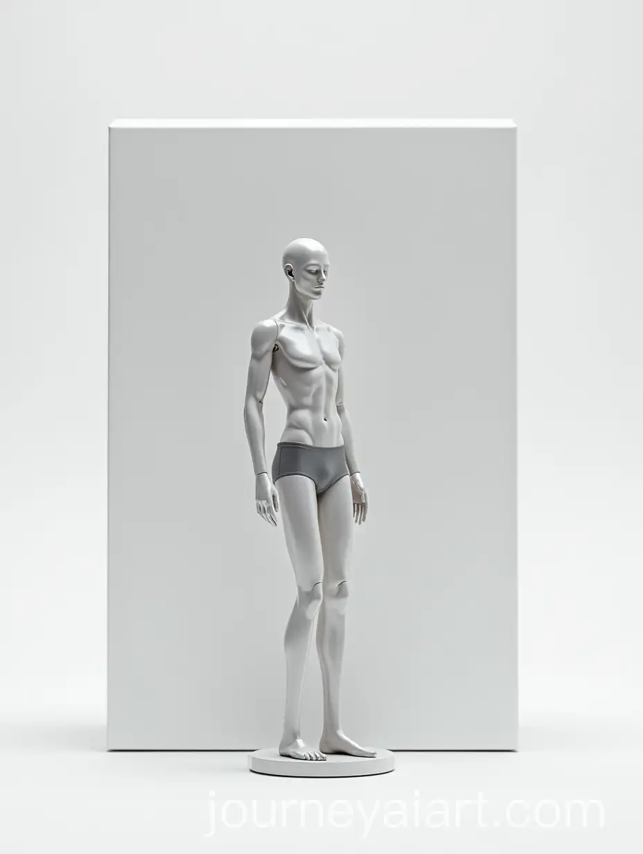 Futuristic-Male-Synthetic-Human-Model-in-Minimalistic-Rectangular-Product-Box