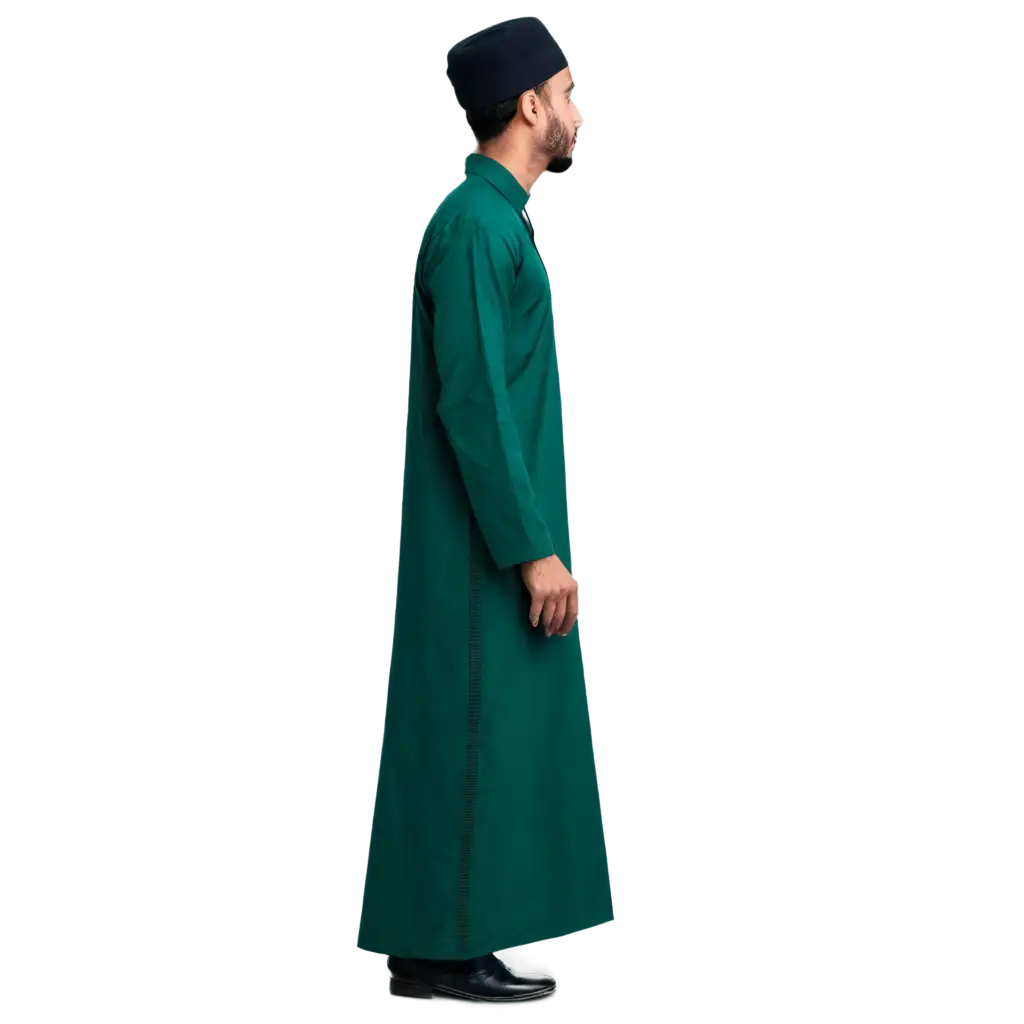 Side-View-of-Muslim-Man-in-Qiyam-Namaz-PNG-Image-for-Religious-and-Cultural-Illustrations