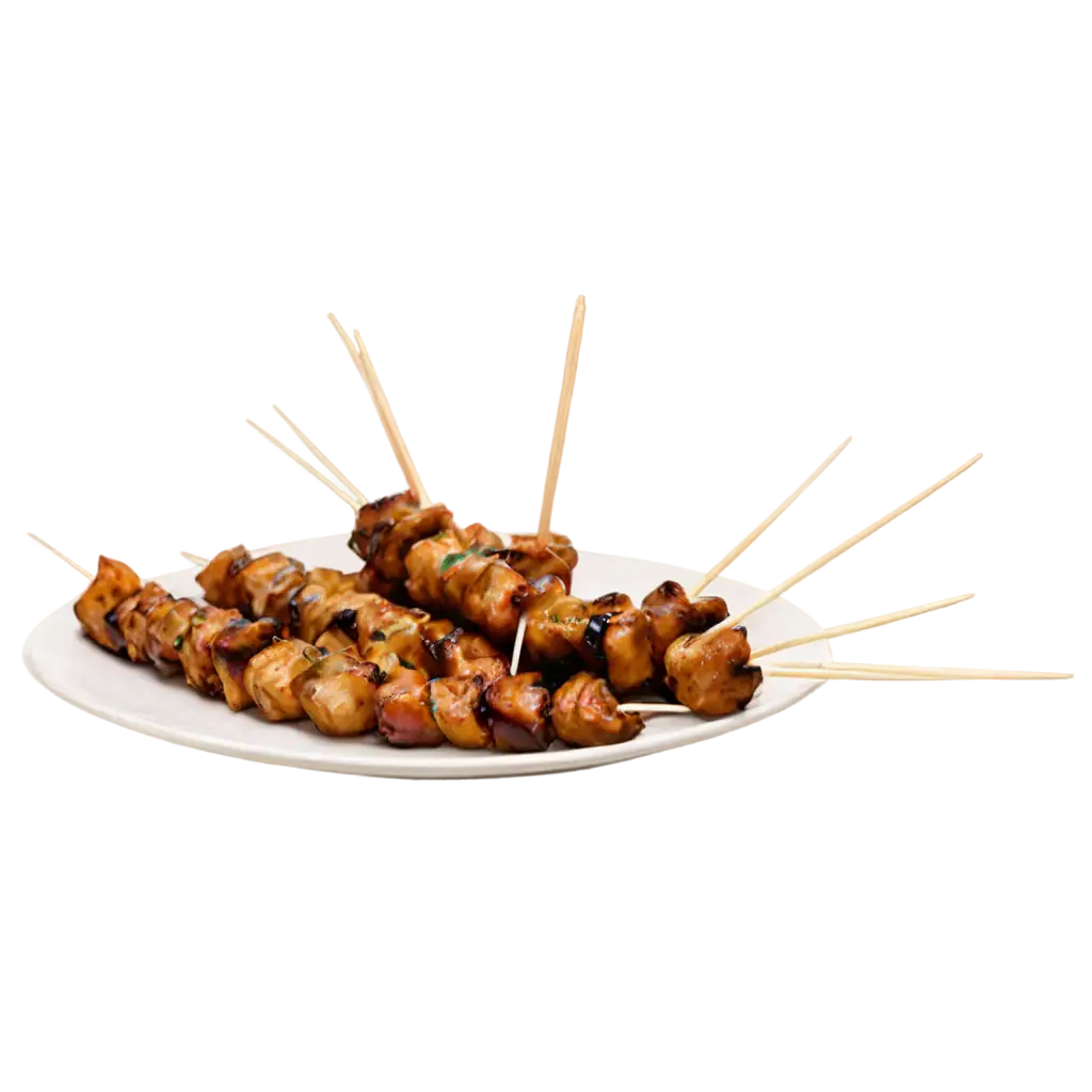 Skewers-Food-Stall-in-a-Plate-PNG-Image-for-Culinary-and-FoodBased-Designs