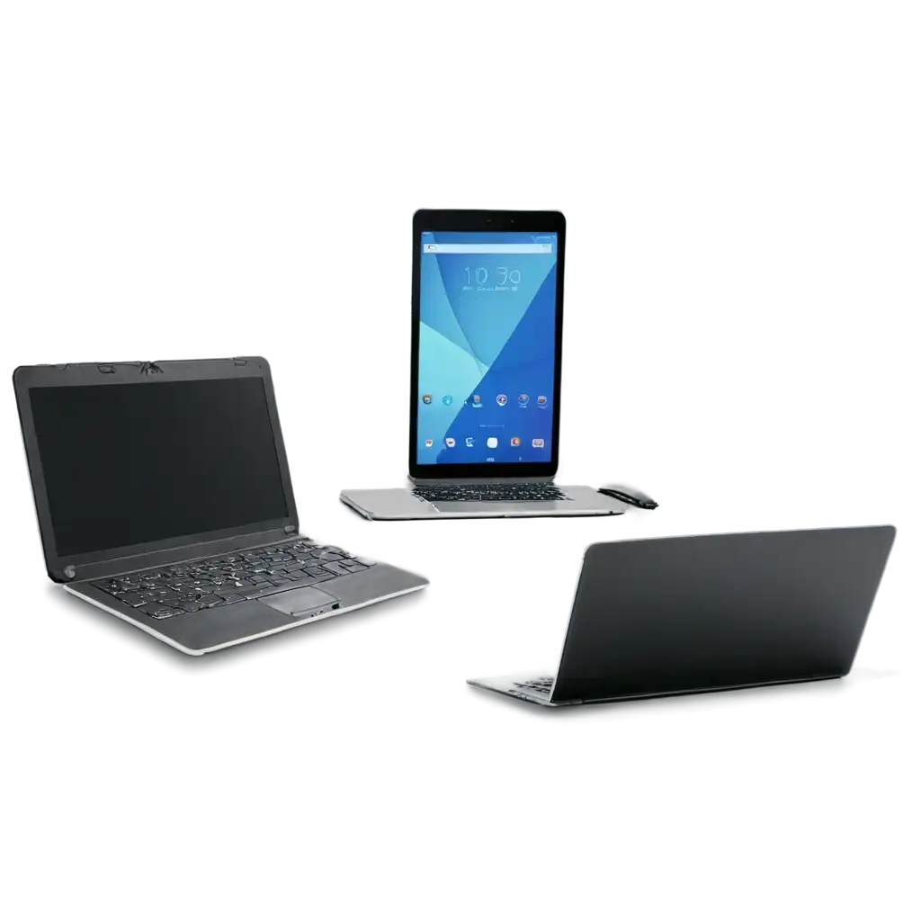 HighQuality-PNG-Image-Featuring-a-Telephone-Tablet-and-Laptop-for-Digital-Art-and-Web-Design