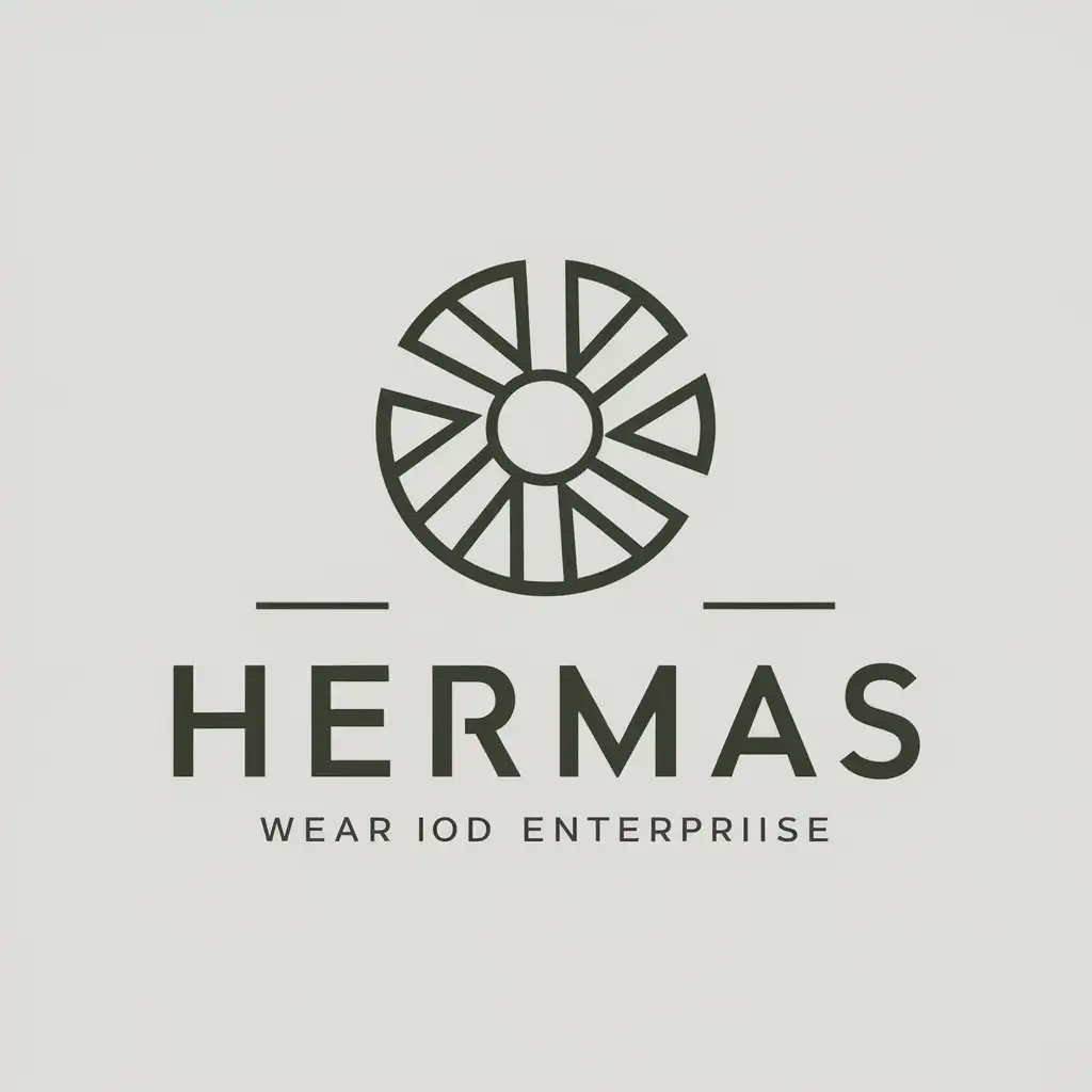 LOGO Design for HERMAS Minimalistic Centuryold Enterprise Symbol with Industrial Manufacturing Theme