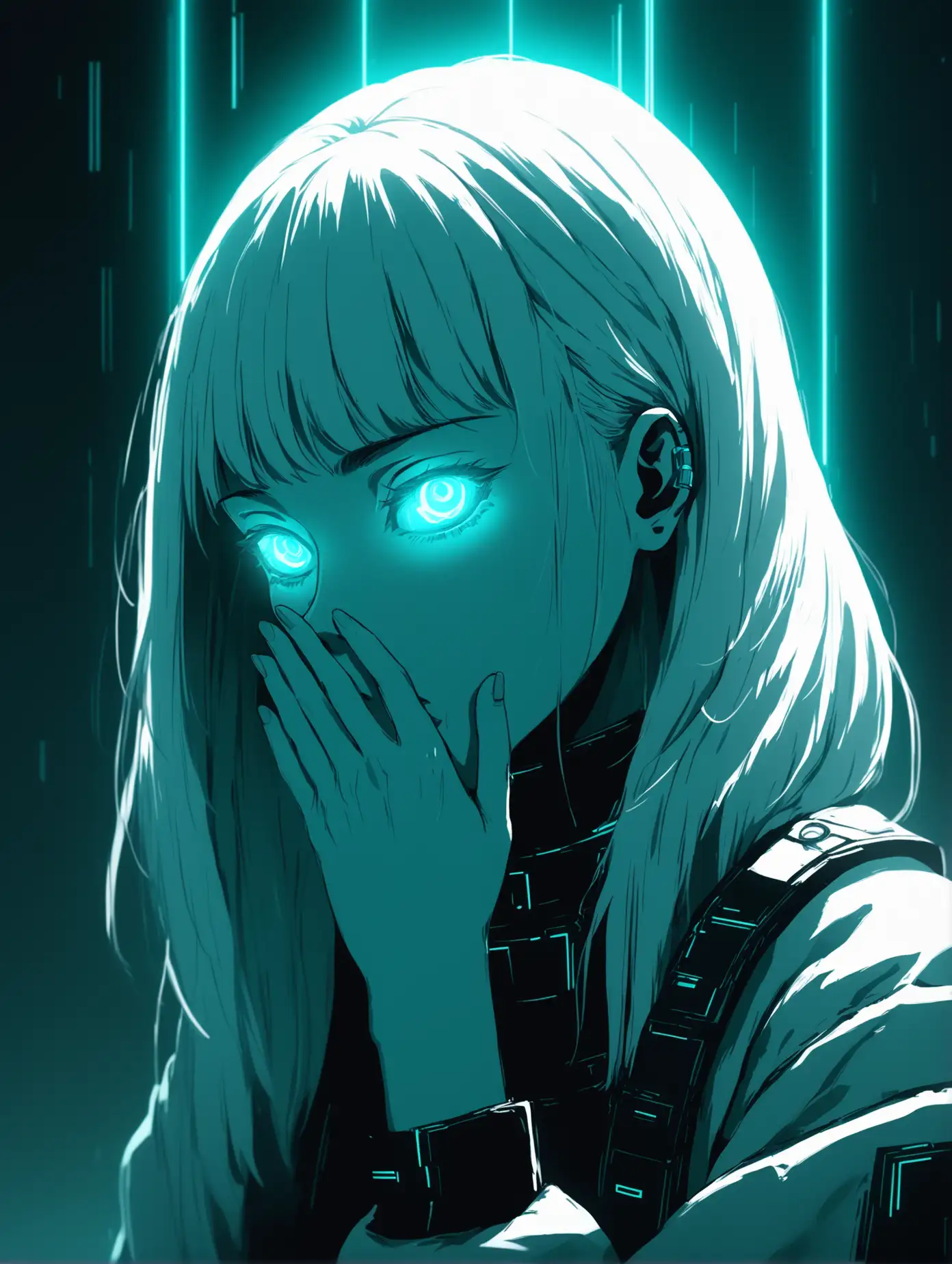 Cinematic-Anime-Portrait-of-Mysterious-Female-Character-in-Futuristic-Cyberpunk-Setting