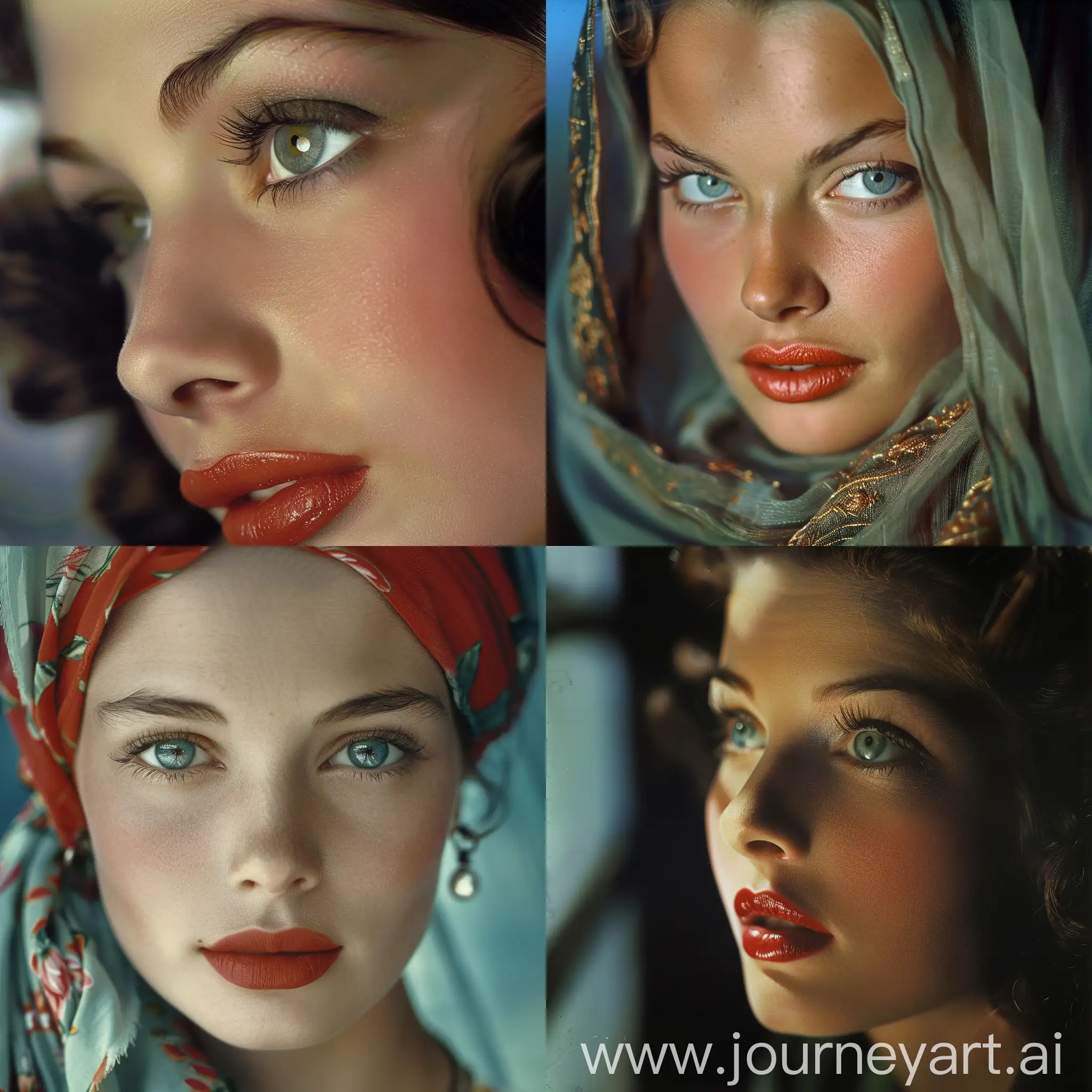 Portrait-of-an-Extremely-Beautiful-Woman-with-Amazing-Eyes-1939-Color-Photography