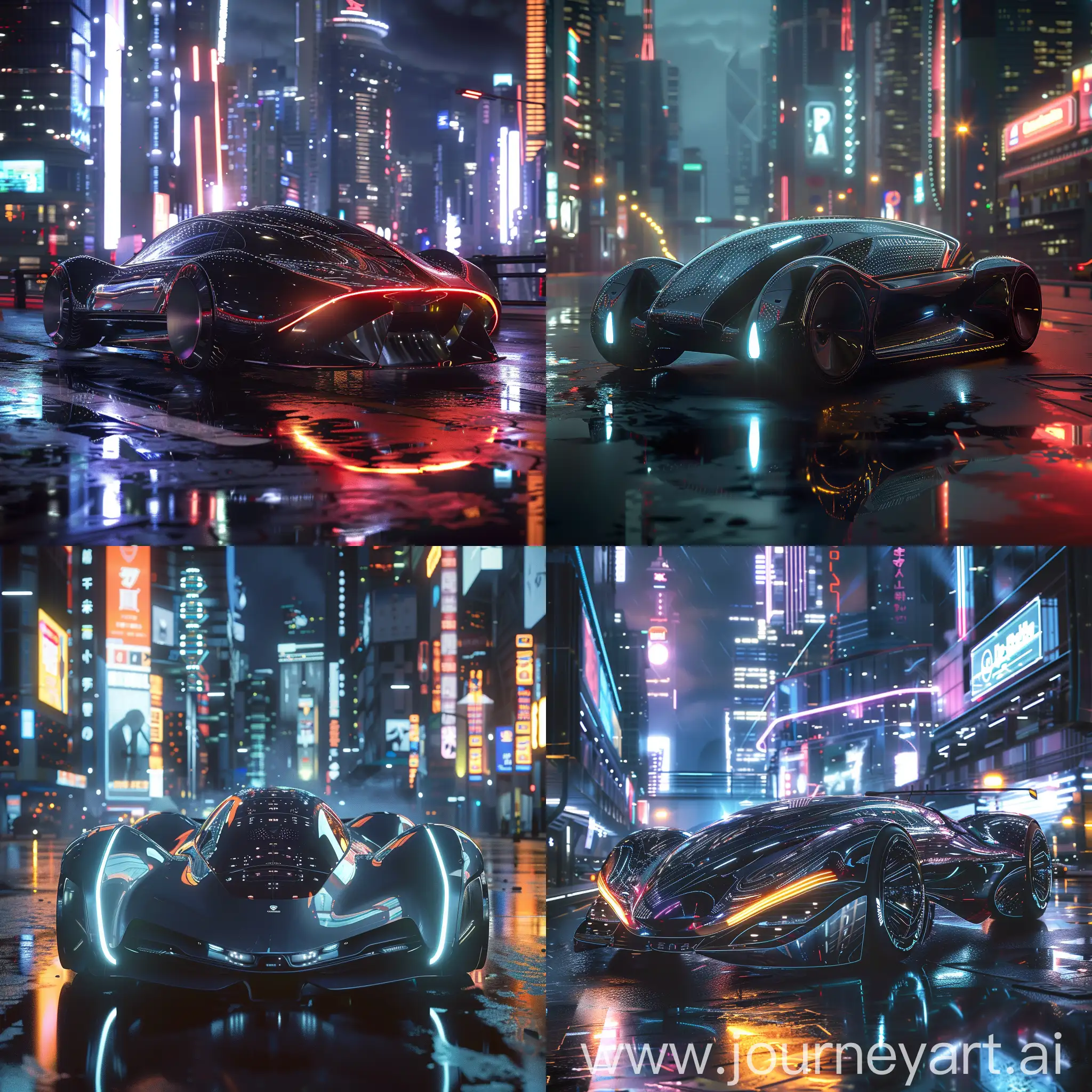 Futuristic-Advanced-Car-Under-Neon-Lights-in-Urban-Metropolis