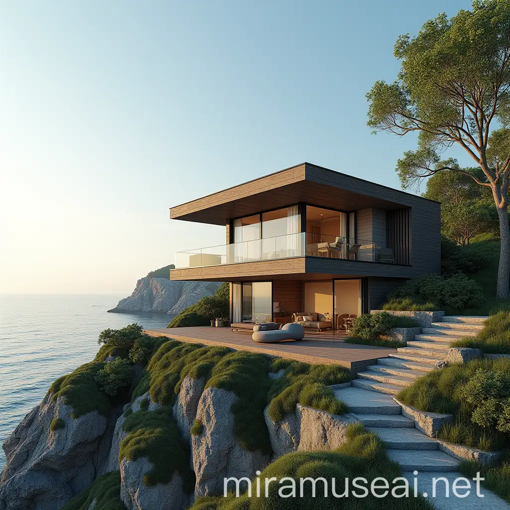 Cozy TwoStory Beach House A Hyperrealistic Portrait of Coastal Living