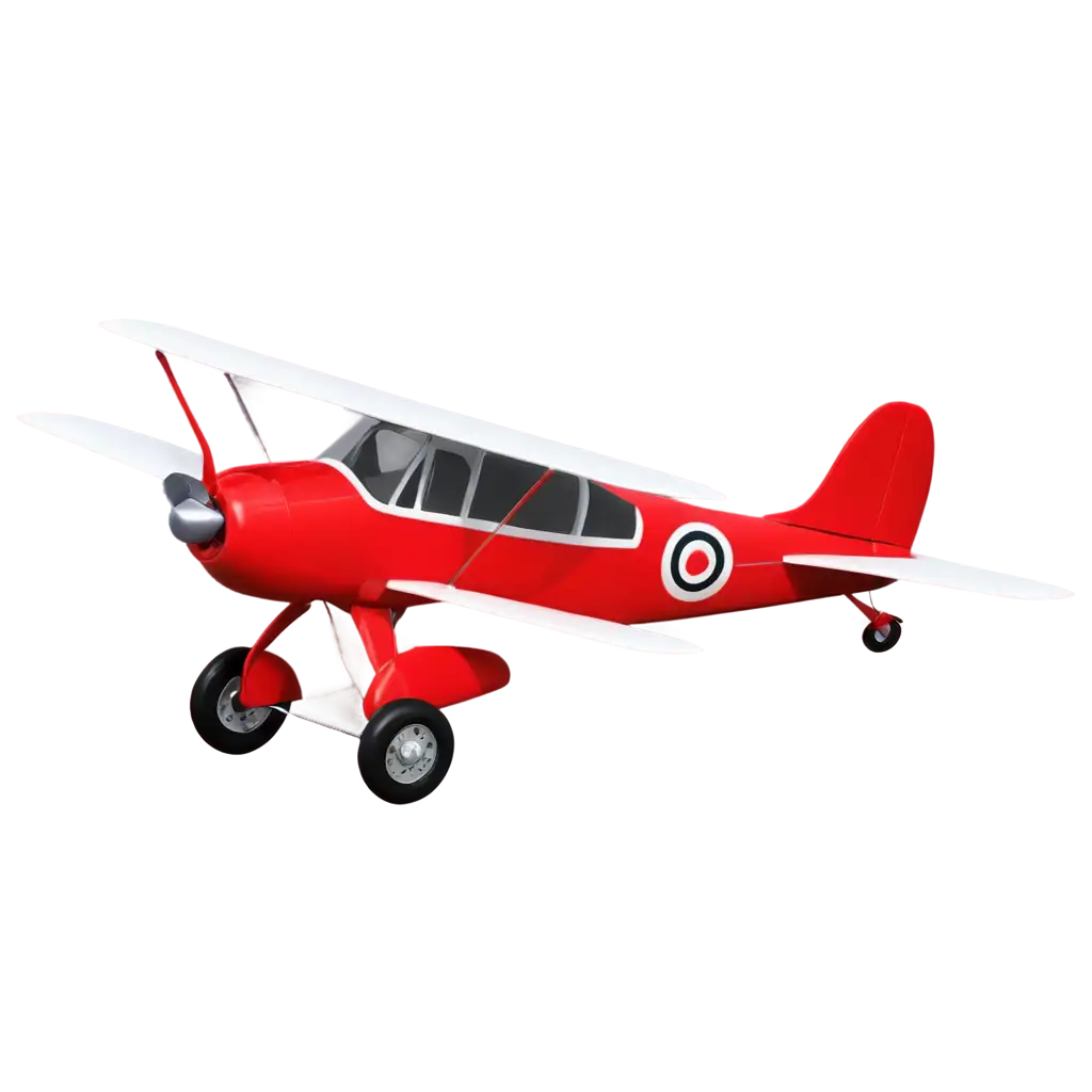 Cartoon-Red-Biplane-PNG-Playful-and-Minimalistic-Aircraft-Illustration