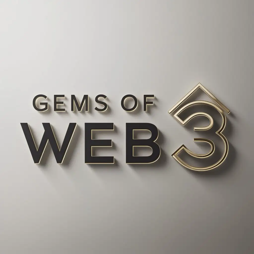 a logo design,with the text "Gems of web3", main symbol:precious stone,Moderate,be used in Finance industry,clear background