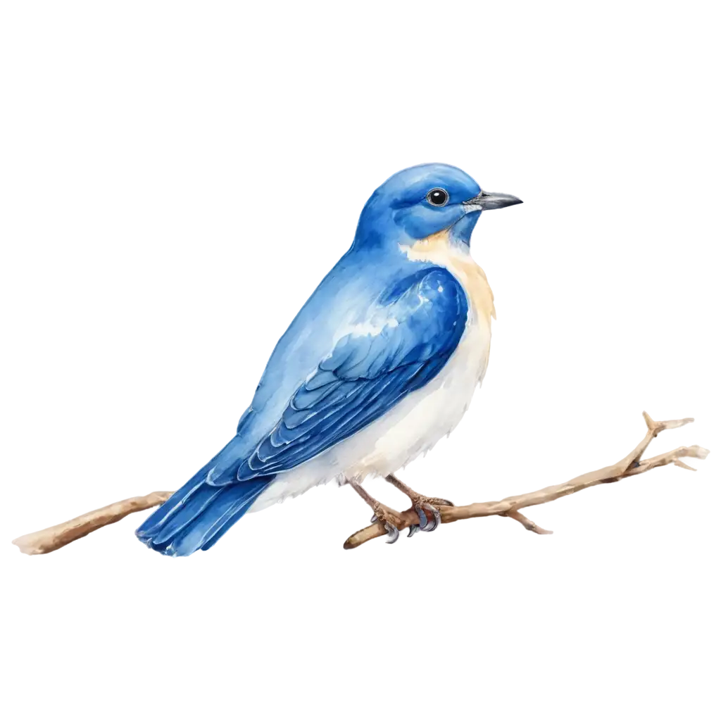 Blue-Bird-in-Watercolor-PNG-Image-for-Stunning-Visuals