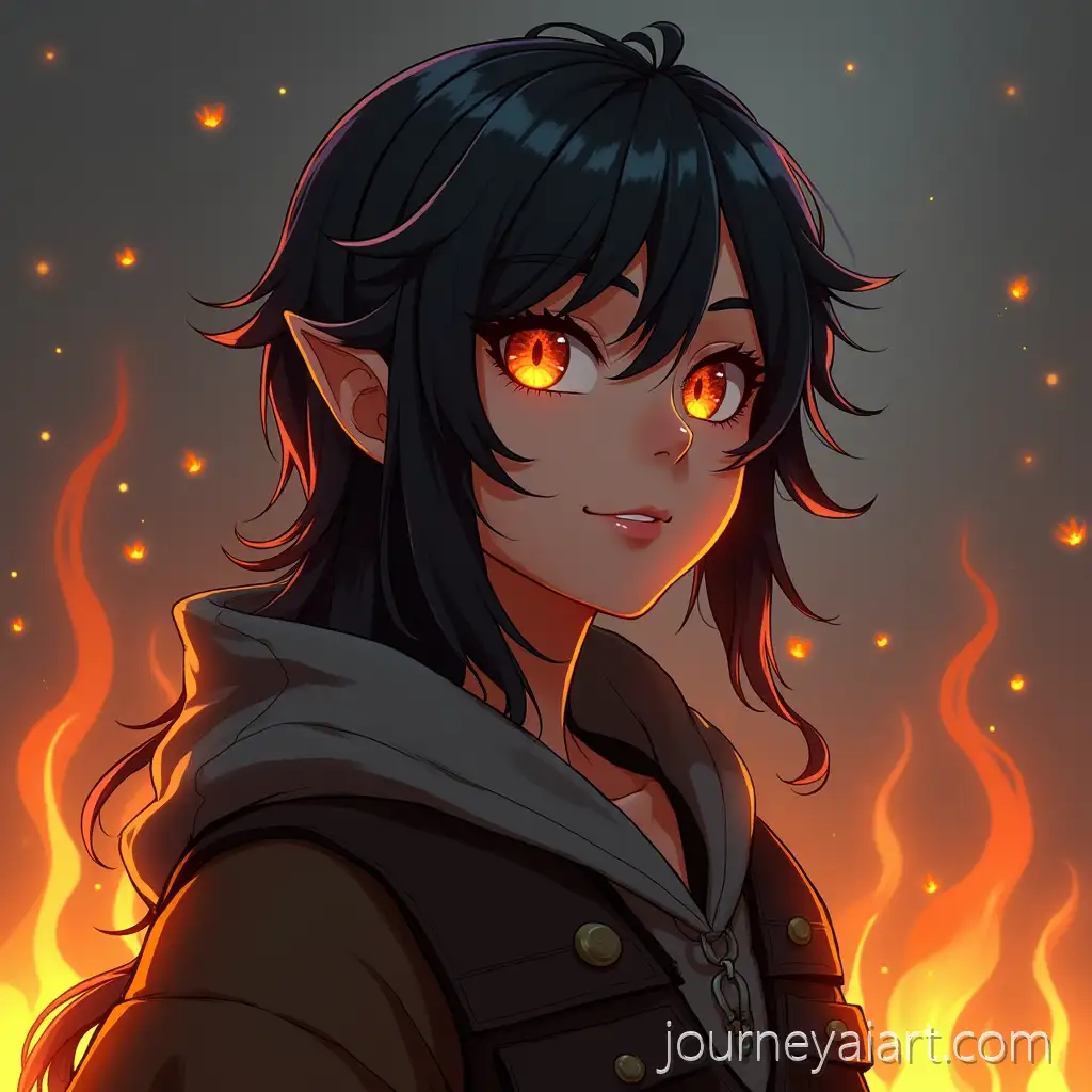 Jenazi-Fire-CharacterJenazi-fire-character-design-with-AshColored-Skin-Coal-Hair-and-Fiery-Eyes