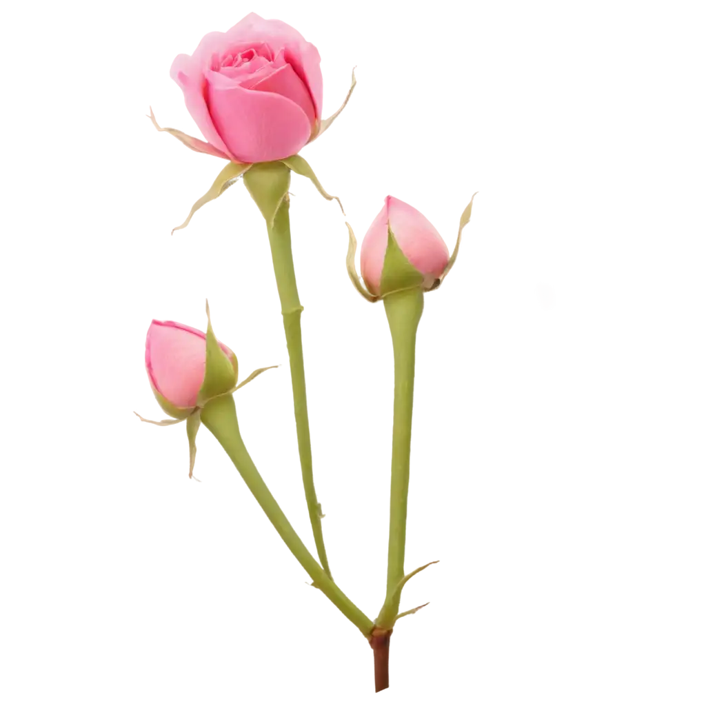 Vibrant-Pink-Garden-Rose-Buds-PNG-Perfect-for-Your-Creative-Projects