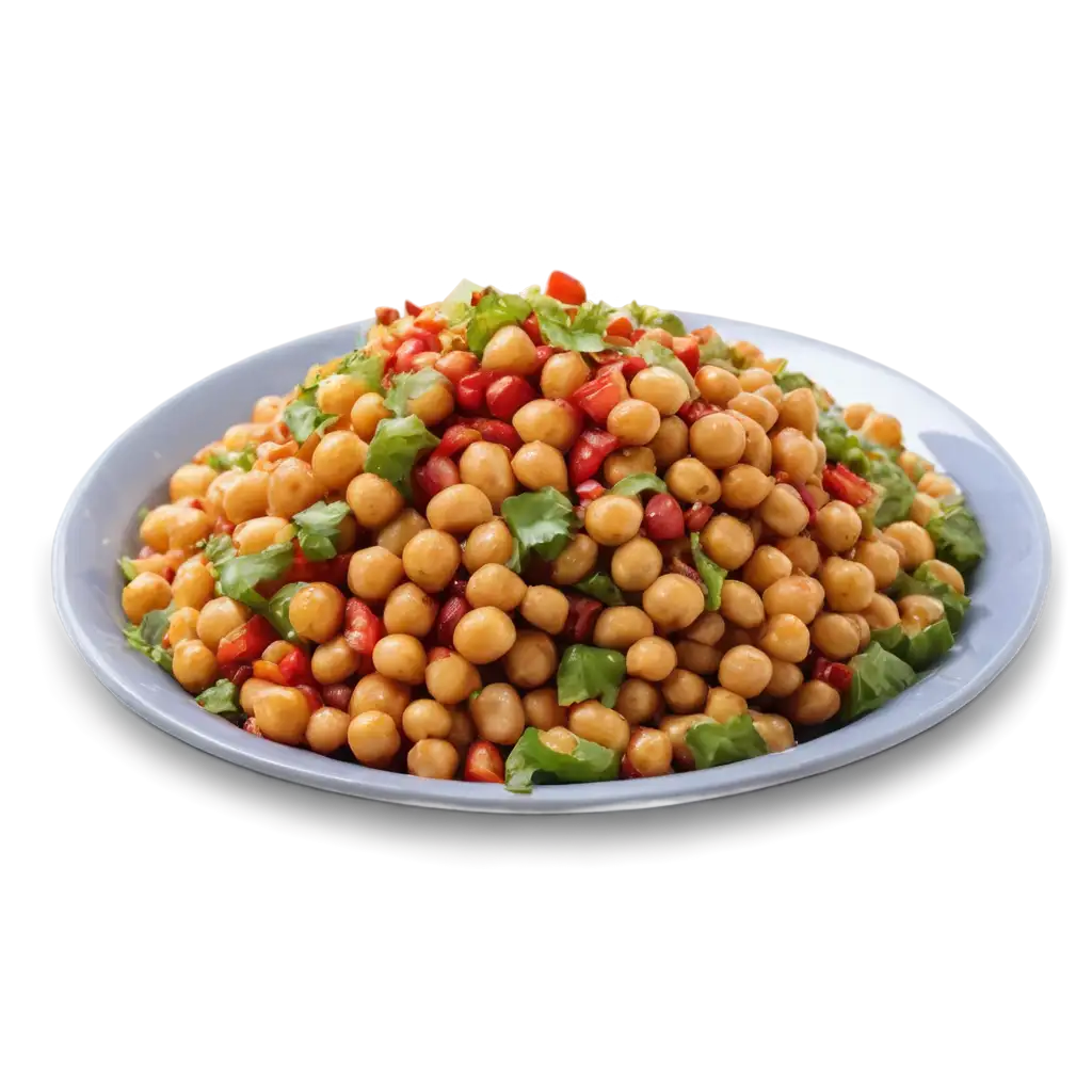 Chana-Chaat-in-Plate-PNG-Image-Vibrant-and-Delicious-Indian-Snack-Visual