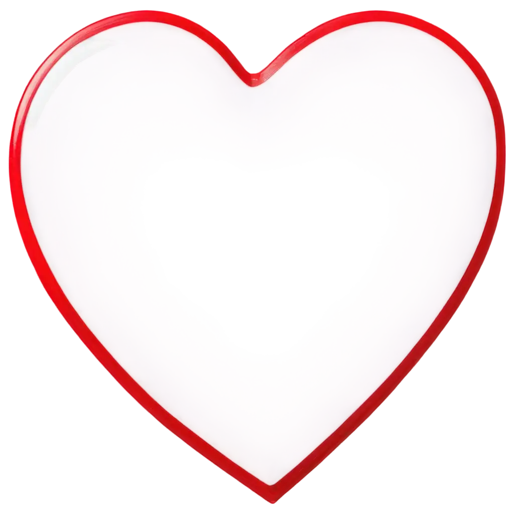 Shining-White-Heart-with-Red-Edges-PNG-A-Symbol-of-Love-and-Purity