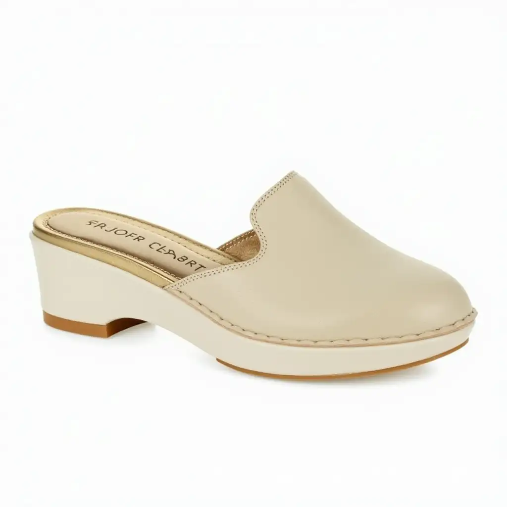 Womens-Cream-Metallic-Loafer-Slippers-with-Cushioned-Inserts-and-Rubber-Sole