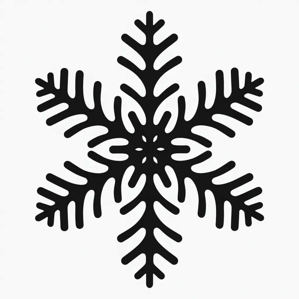 snowflake vector picture silhouette