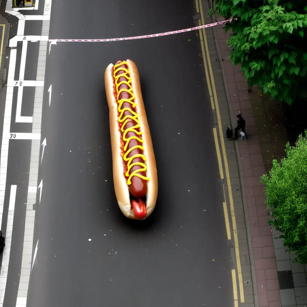 Giant-200-Ft-Hotdog-Terrorizing-Townscape