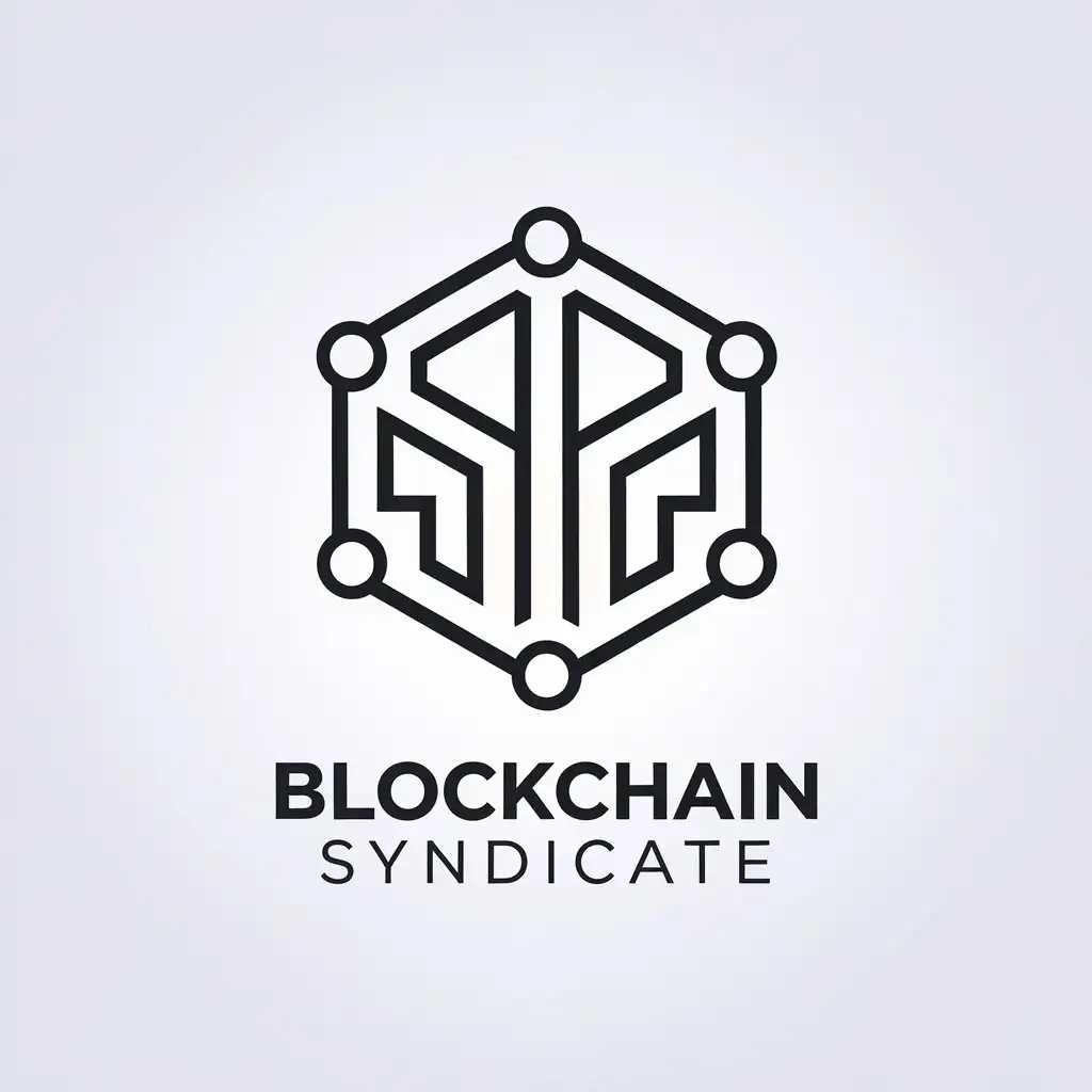 LOGO Design for Blockchain Syndicate Tech Symbol with Minimalistic Style for the Technology Industry