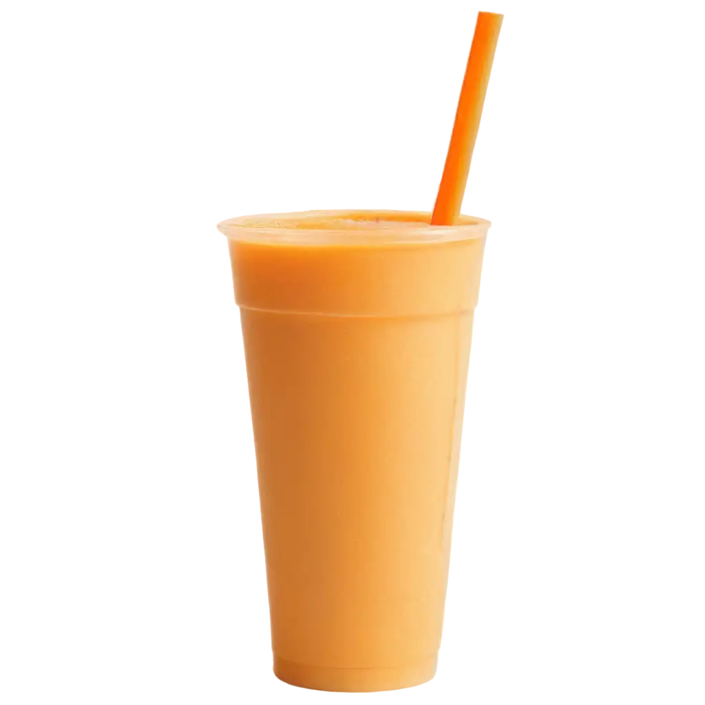 Vibrant-Orange-Smoothie-in-a-Transparent-Plastic-Cup-PNG-Image