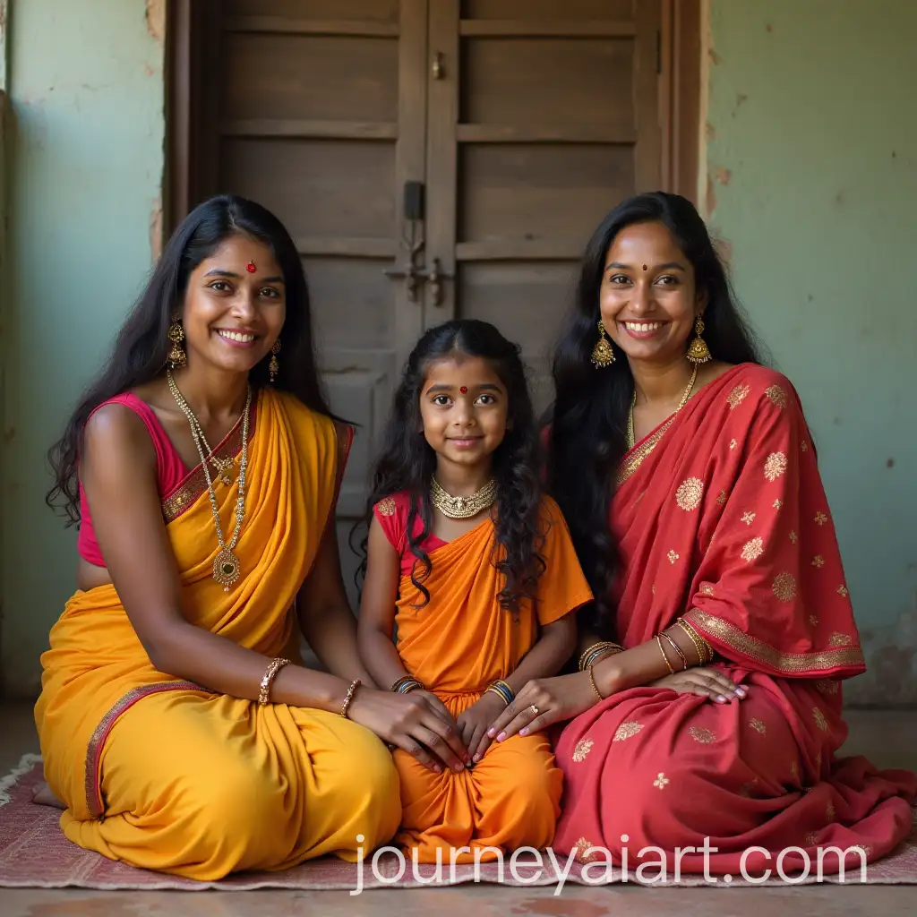 Tranquil-Trio-Maa-Lalita-Maa-Varahi-and-Maa-Matangi-in-Serene-Meditation