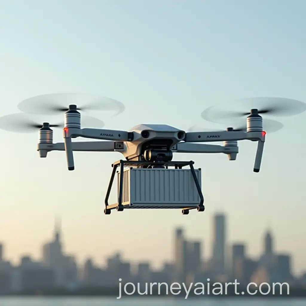 Cargo-Drone-Transporting-Container-in-the-Sky