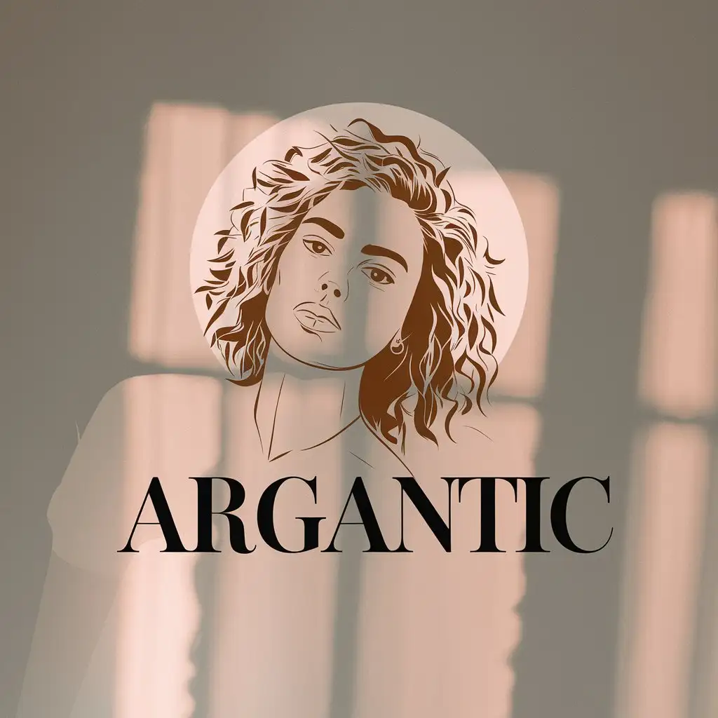 LOGO Design for ARGANTIC Elegant Vector Logo with Soft Lighting and Minimalist Aesthetic for Beauty Spa Industry