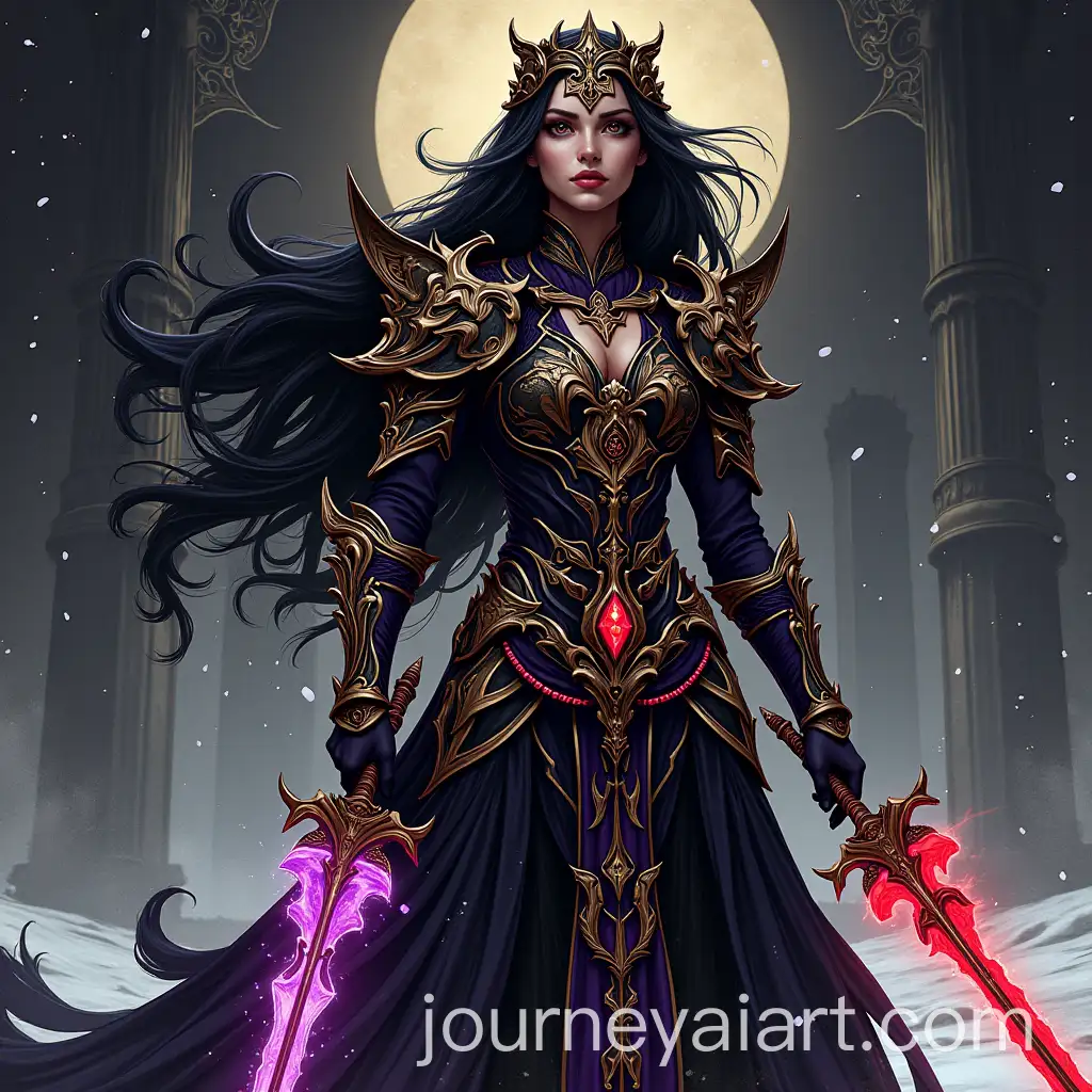 NeoBaroque-Dark-Fantasy-Warrior-in-Snowy-Battle-Scene