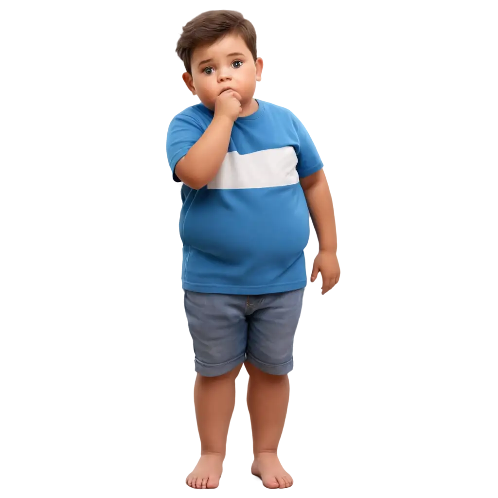 Chubby-Little-Boy-Holding-Stomach-PNG-Image-Animated-Style-for-Various-Uses