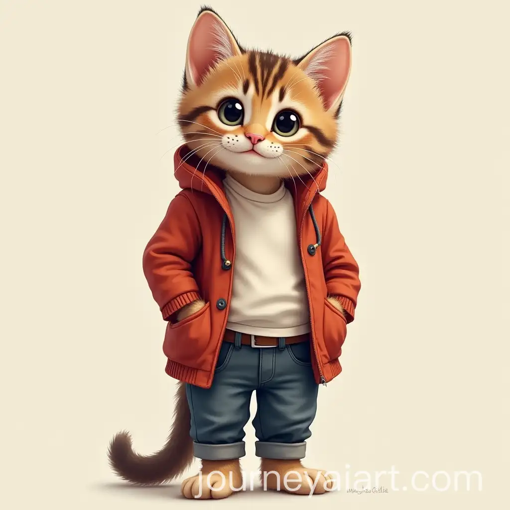 AdAI-Image-Prompt-Expansionorable-Kitten-in-Fashionable-Human-Clothing-Standing-Pose