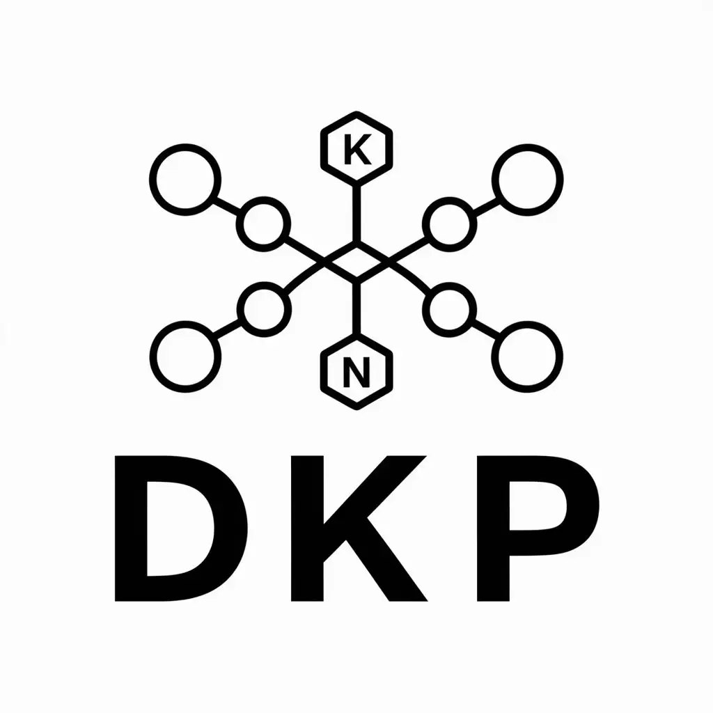 LOGO Design for DKP Modern Vector Logo with Benzene and Molecule Structures