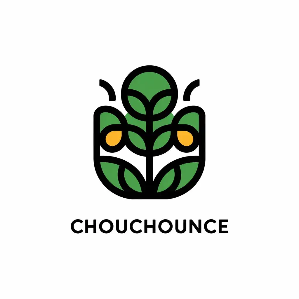 a vector logo design,with the text "chouchounice", main symbol:nature,Moderate,be used in Retail industry,clear background