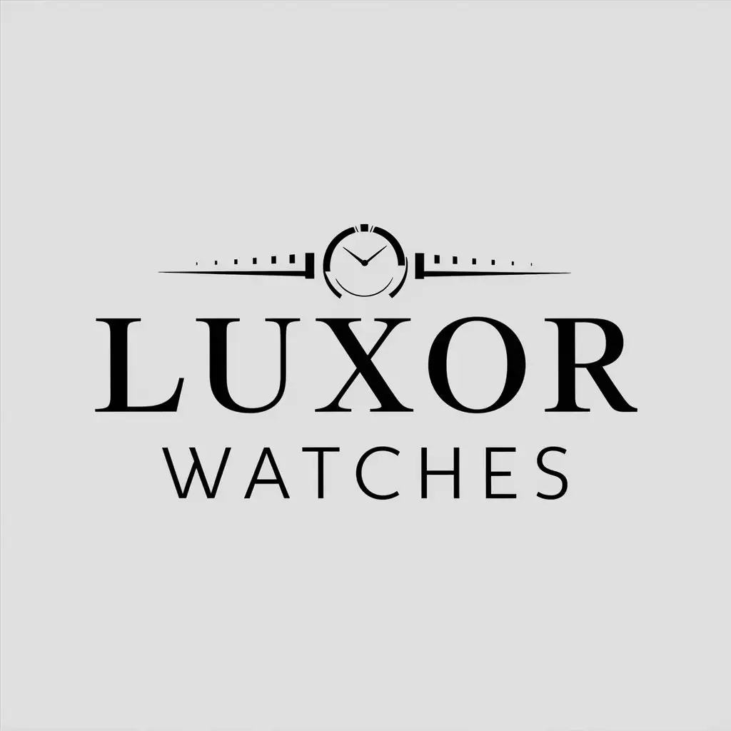 LOGO-Design-For-LUXOR-Watches-Minimalistic-Luxury-Watch-Brand