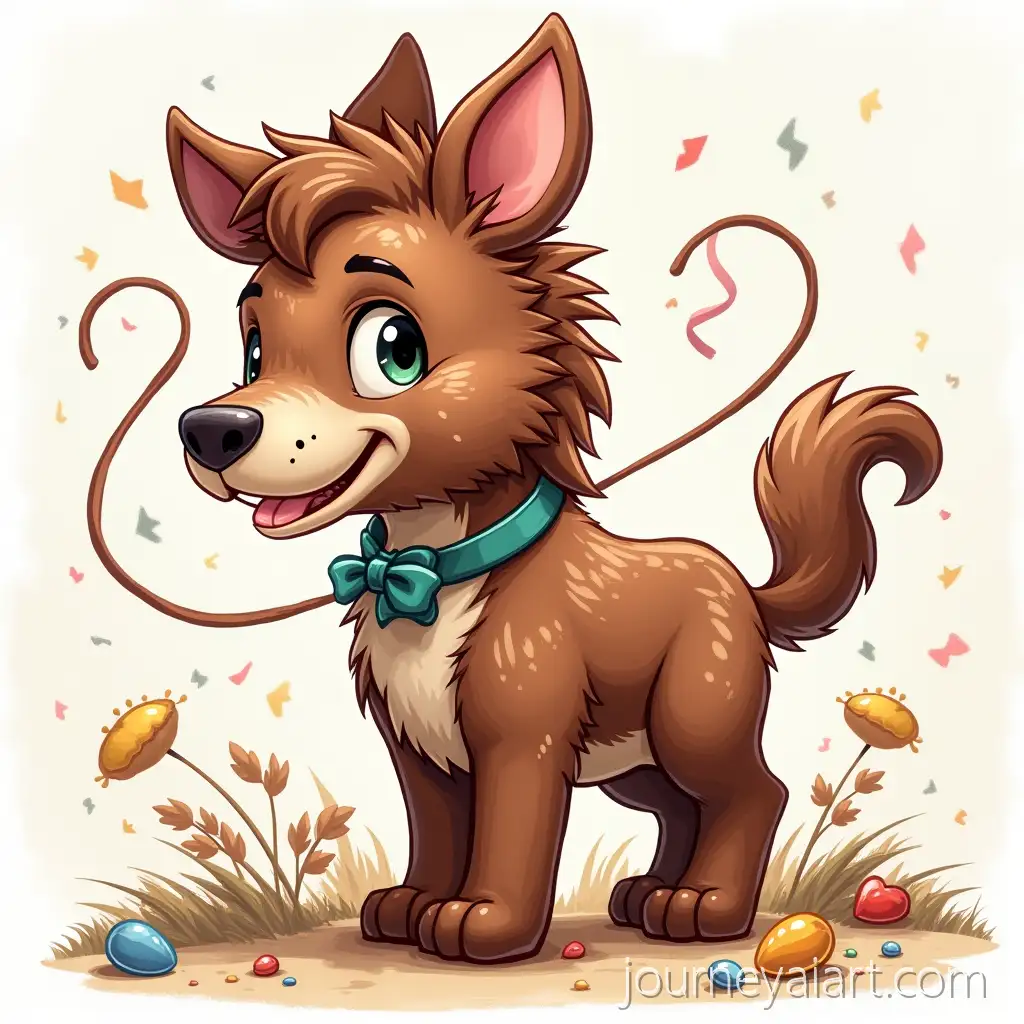 Colorful-Chocolate-Piata-Hanging-for-Celebration-Artwork