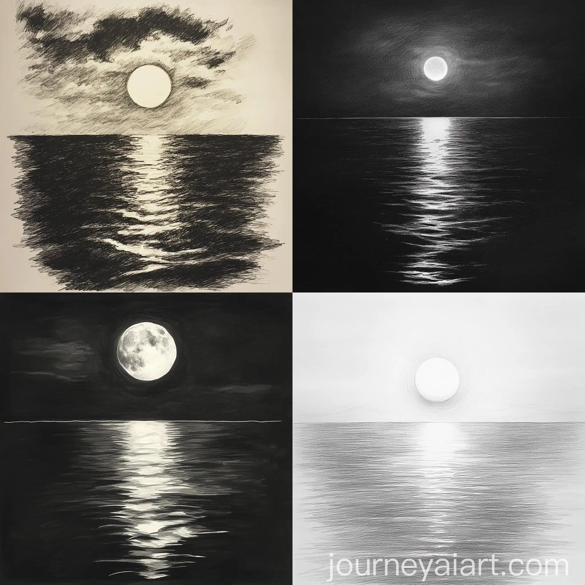 Moonlit-Sea-Reflection-Sketch