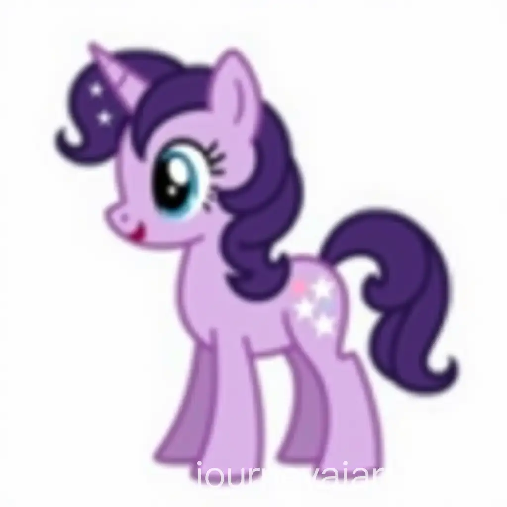 Purple-My-Little-Pony-with-Starry-Mane-and-Flank-Mark