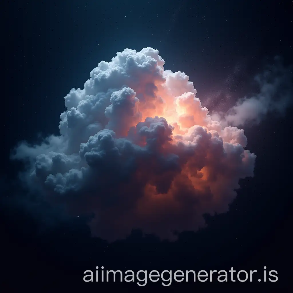 Cosmic-Cloud-Representing-Dark-Energy-Emitting-Gravitational-Microwaves
