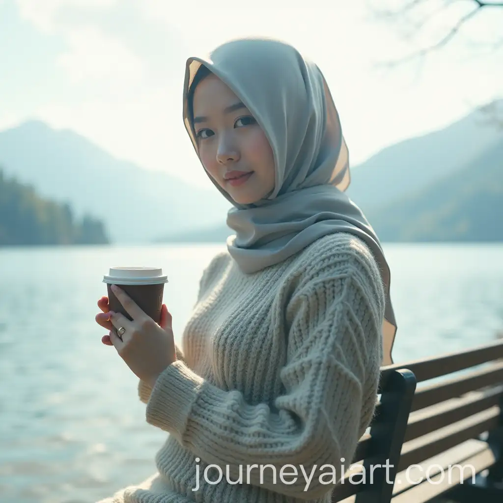 Surreal-Double-Exposure-Portrait-of-a-Korean-Girl-in-a-Hijab-with-Scenic-Background