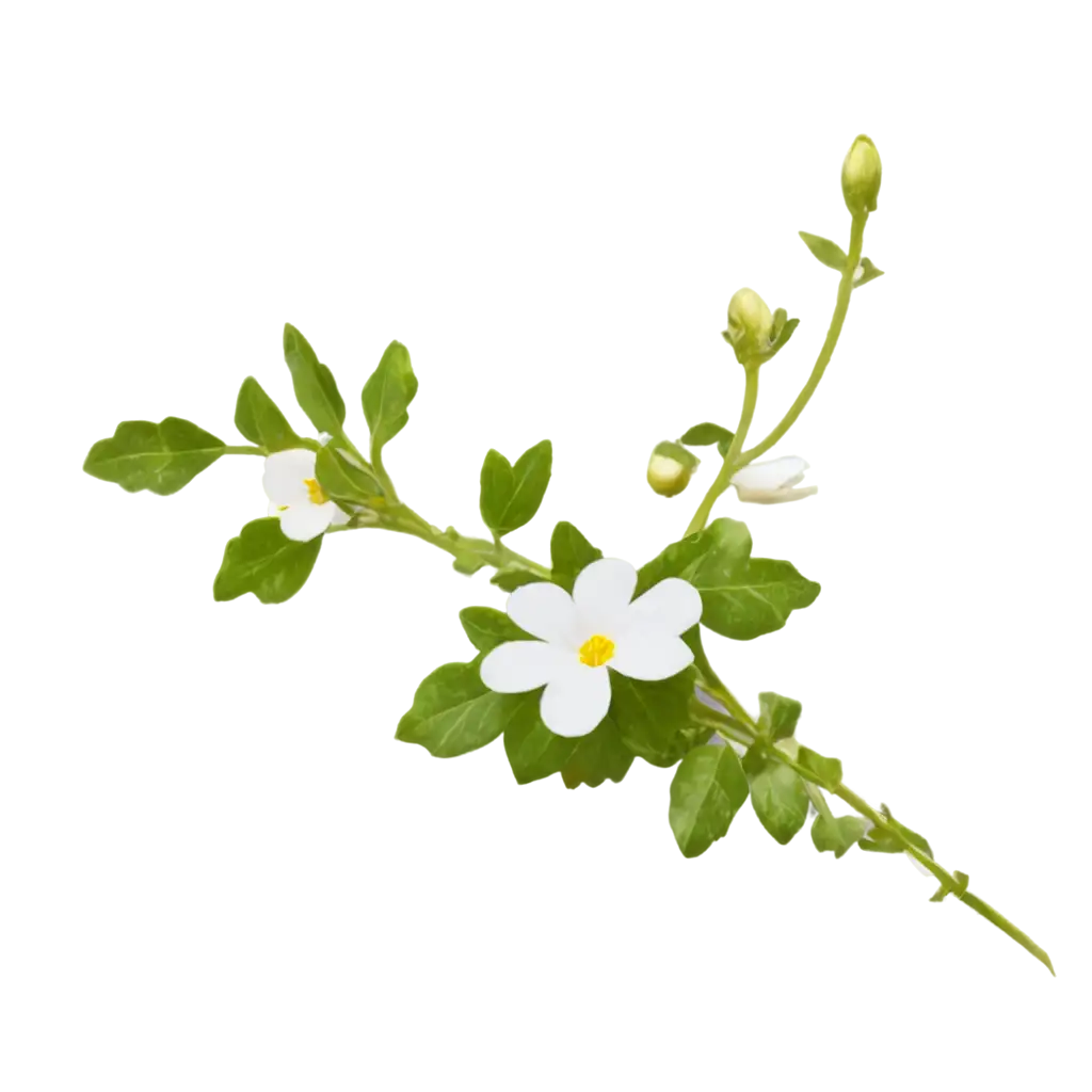 Bacopa-Monnieri-Flower-PNG-Image-for-HighQuality-Designs