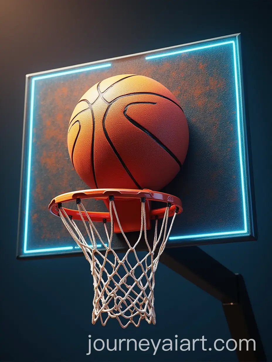 Futuristic-Realistic-Basketball-Hoop-with-Super-Basketball-Design