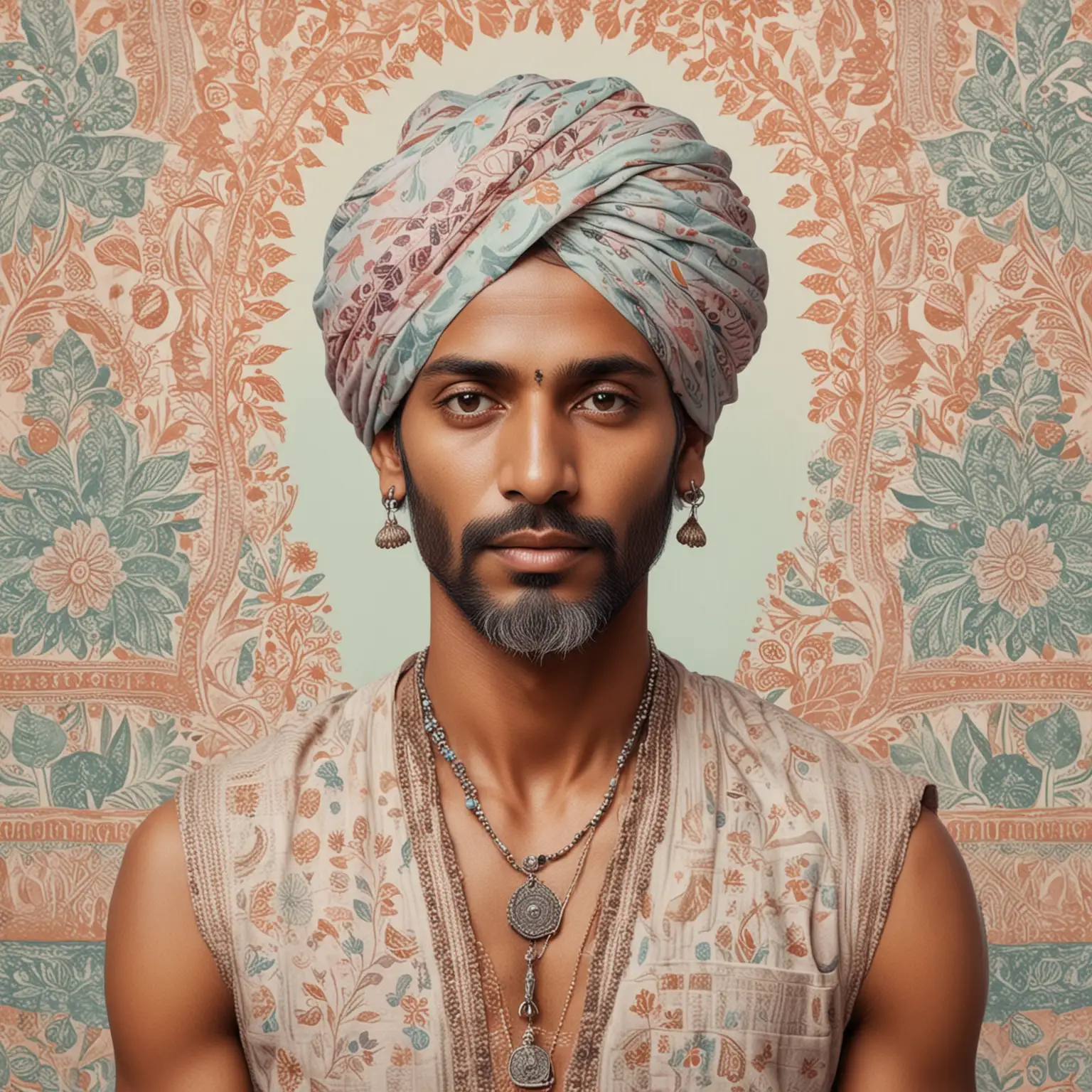 Indian-Gentleman-Embracing-Fusion-of-Traditional-and-Minimalist-Aesthetics