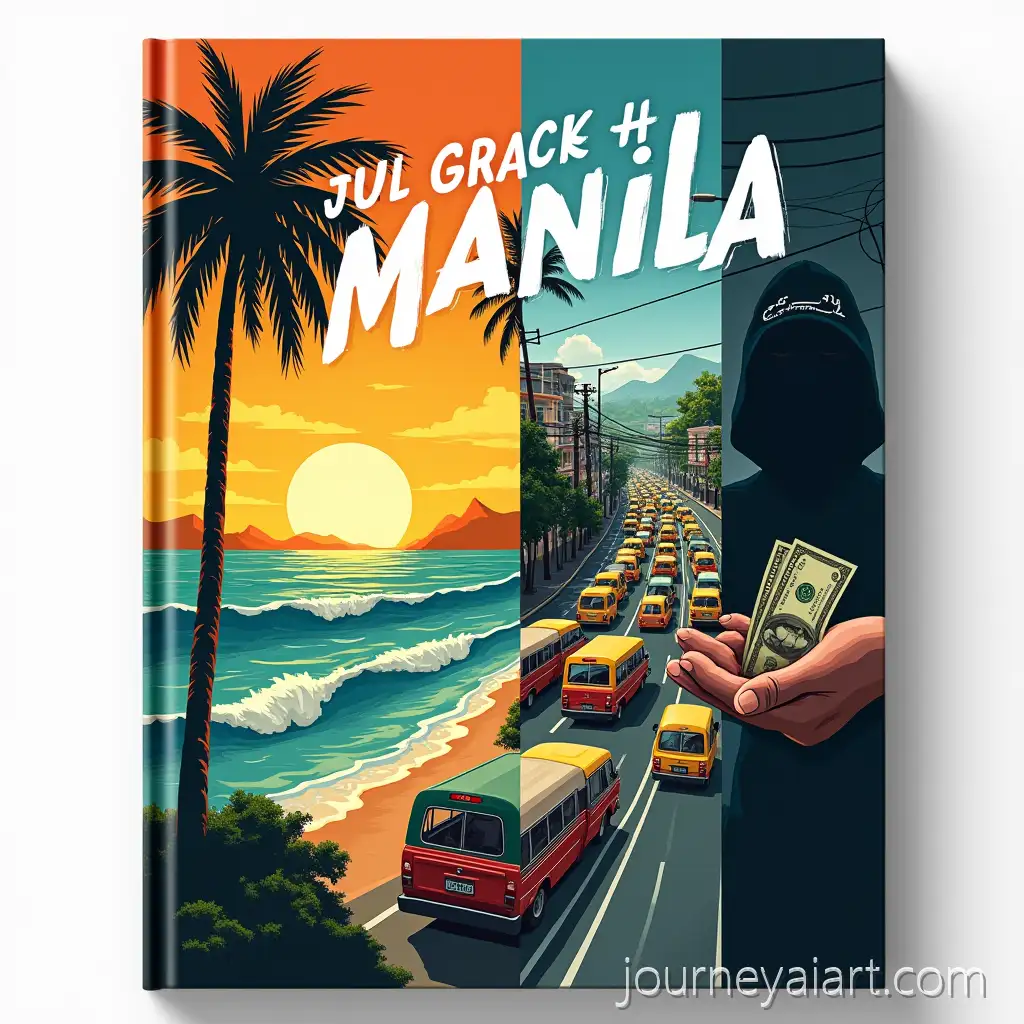 Tropical-Paradise-Busy-Manila-Streets-and-Shadowy-Corruption-Illustrated-Book-Cover