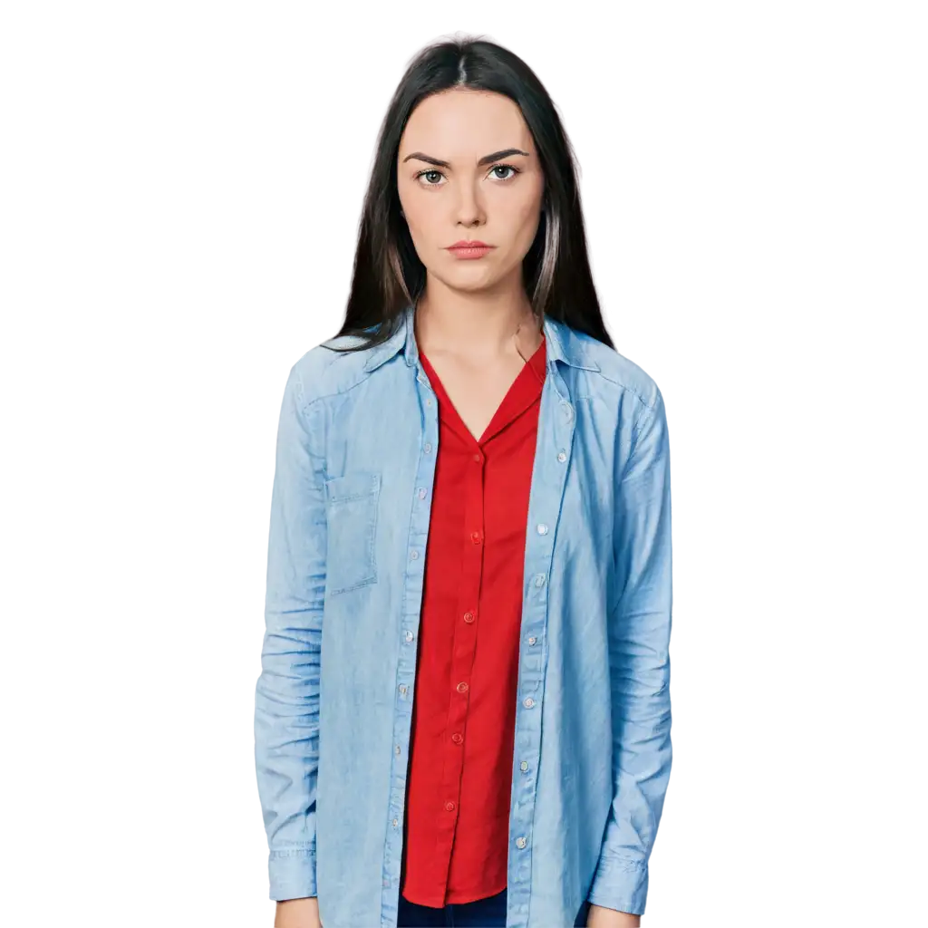 Professional-PNG-Portrait-of-a-30YearOld-American-Woman-in-Collared-Shirt