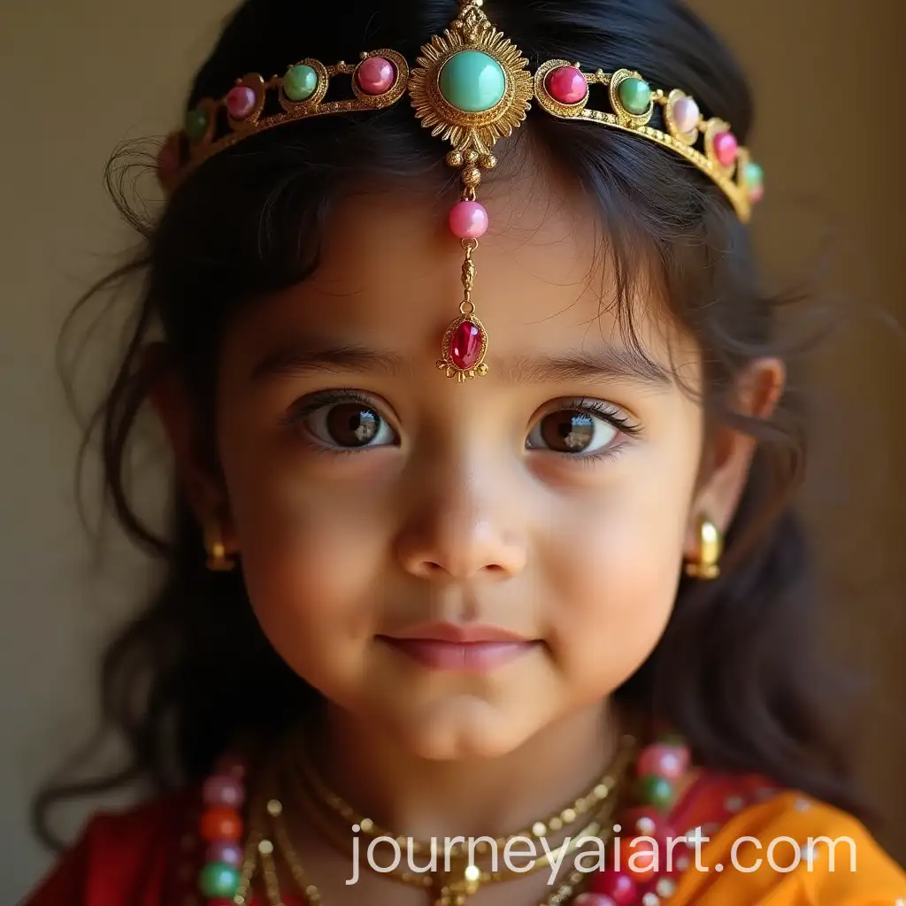 Baby-Girl-Dressed-as-an-Indian-Princess-with-Brown-Eyes
