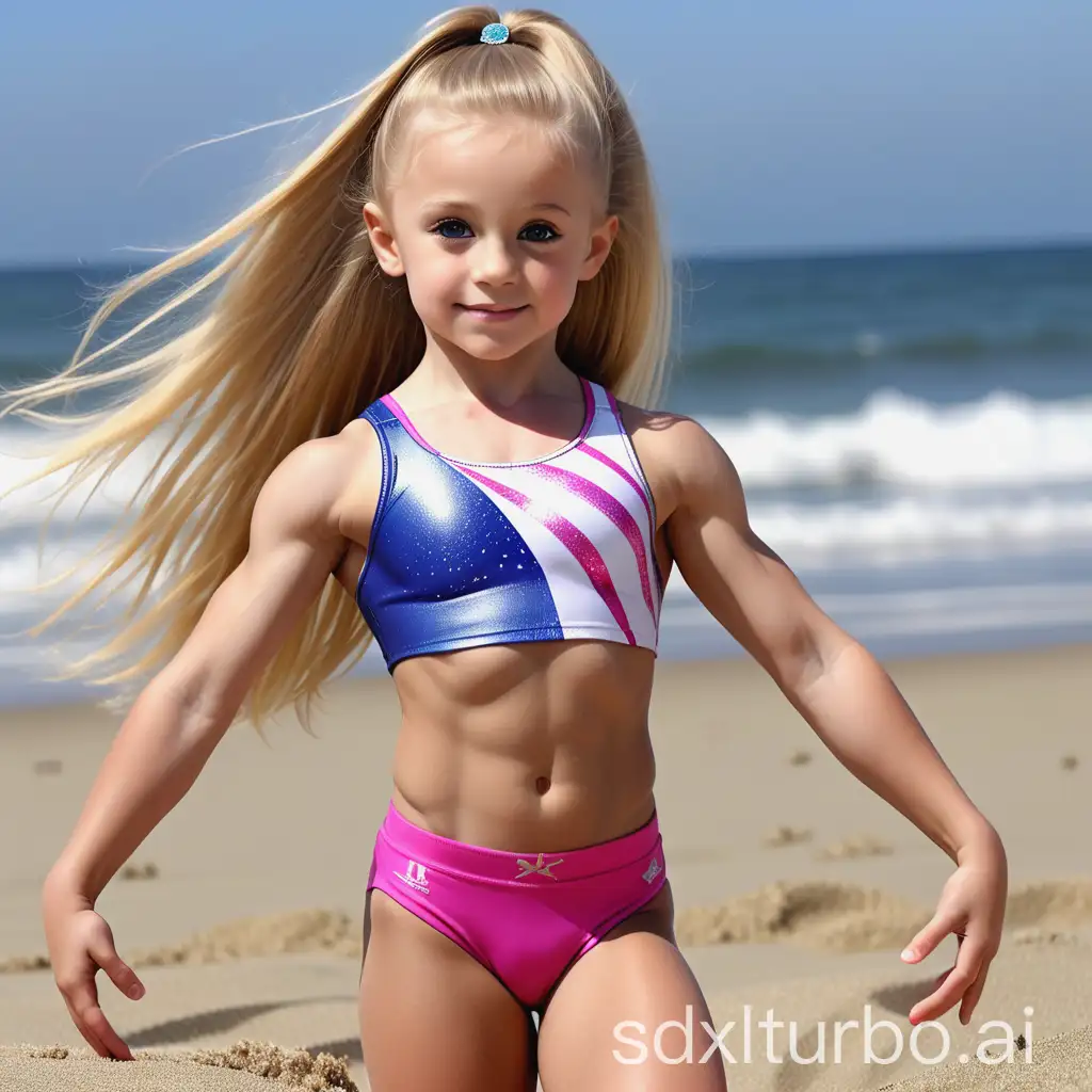 Beautiful-6YearOld-Gymnast-with-Defined-Abs-and-Blonde-Hair-at-the-Beach