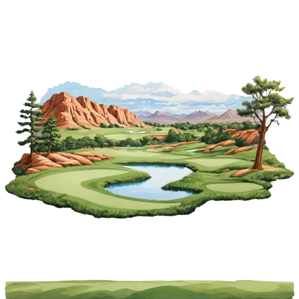 Arizona-and-Minnesota-Themed-Golf-Scene-PNG-Image-Contrasting-Fairway-Perspectives